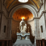 Questo puoi udirlo: il canto gregoriano di un monaco solo in una chiesa vuota