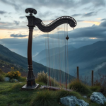 Questo puoi udirlo: un’arpa celtica che suona al tramonto in una valle scozzese