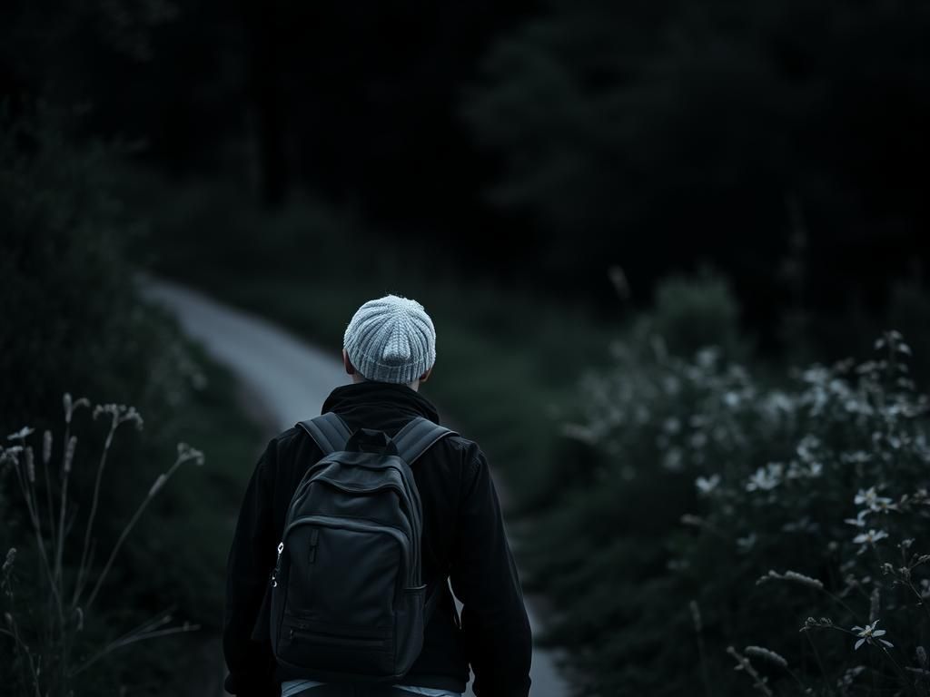 Questo puoi udirlo: il silenzio condiviso tra due amici dopo una lunga camminata