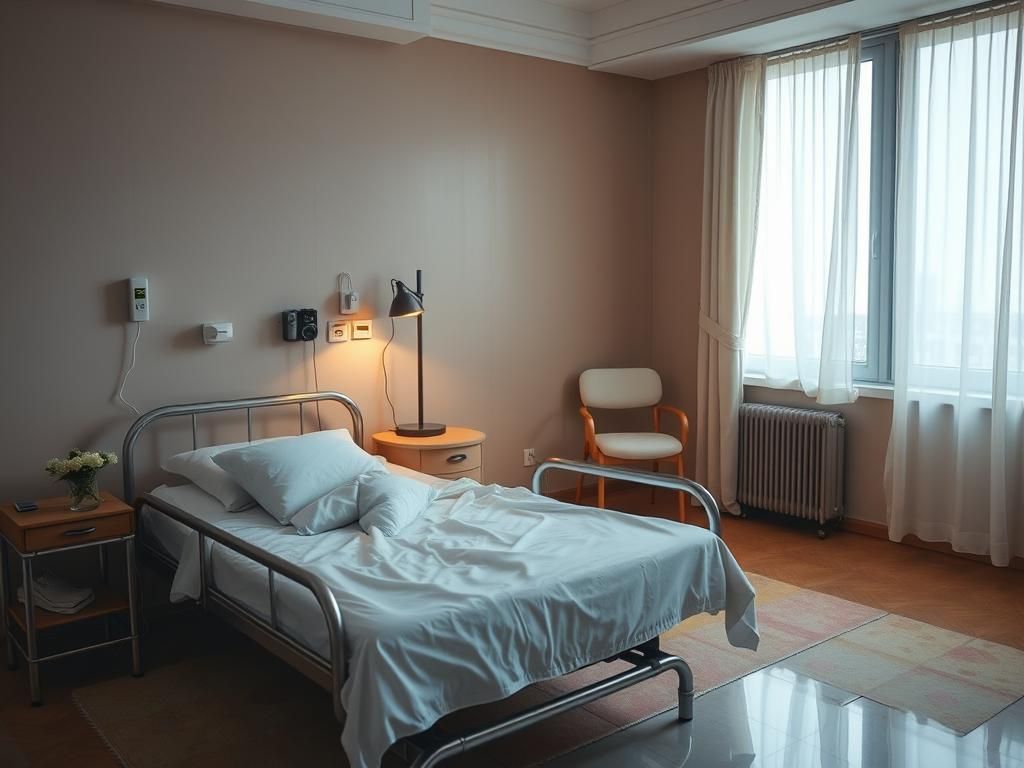 Questo puoi udirlo: il silenzio di una stanza d’ospedale quando il respiro si calma